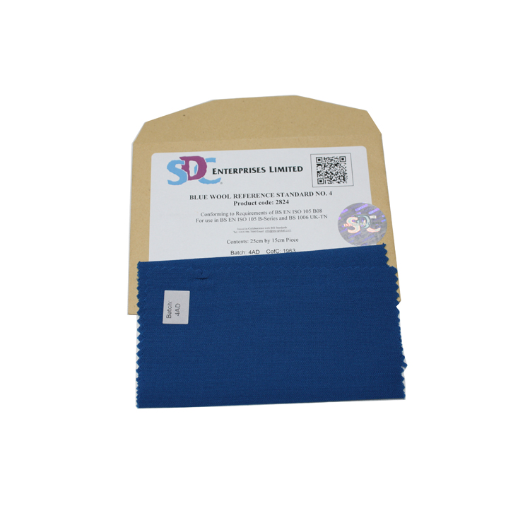 英国SDC #2824 耐光试验蓝羊毛布4号（15cmx25cm）